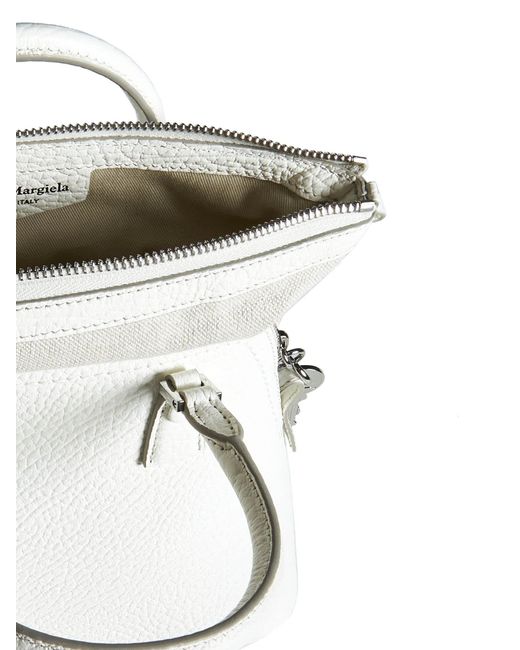 Maison Margiela White Leather 5ac Classique Mini Shoulder Bag