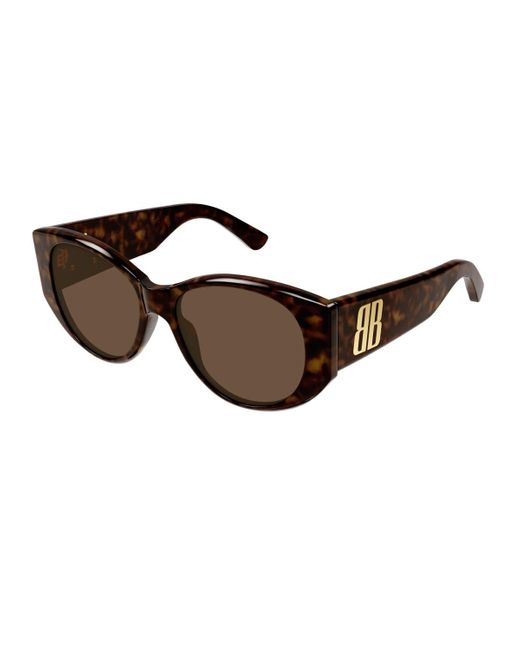 Balenciaga Brown Bb0455S Linea Extreme Sunglasses