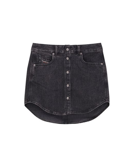 DIESEL Blue De-Ard Denim Miniskirt