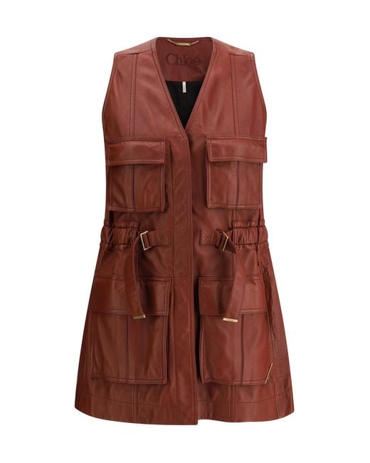 Chloé Jackets in Brown | Lyst