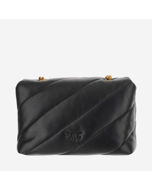 Pinko Black Shoulder Bag Love Mini Puff