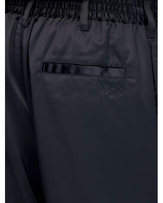 Adidas Blue Technical Fabric Wide-Leg Trousers Recycled Polyester for men