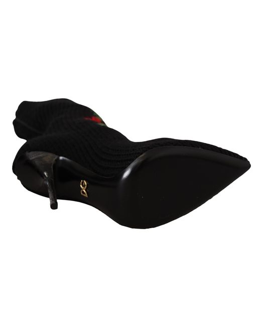 Dolce & Gabbana Black Heeled Boots