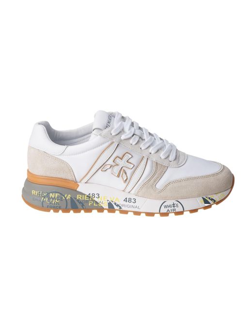 Premiata Suede Shoes in White for Men | Lyst