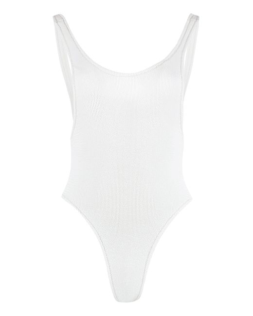 Reina Olga Ruby One-piece Swimsuit in White | Lyst