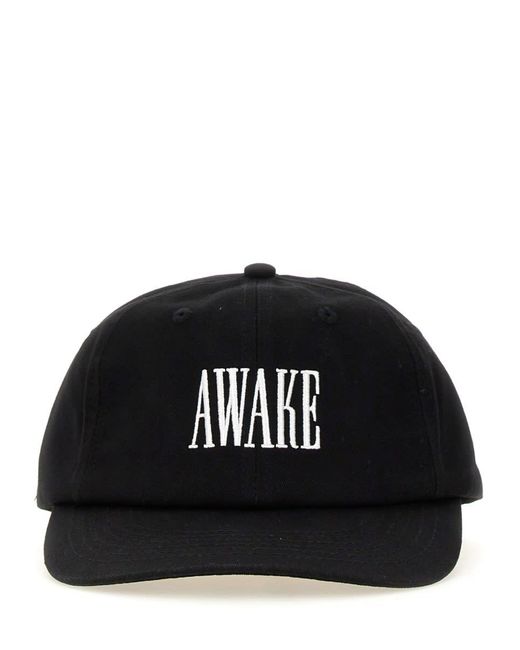 AWAKE NY Black Baseball Hat With Logo for men
