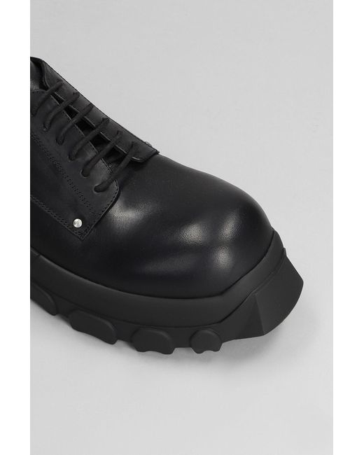 Rick Owens Gray Lace Up Bozo Tractor Lace Up Shoes for men