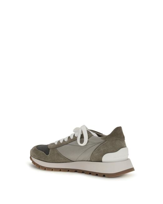 Brunello Cucinelli White Sneakers Upper: Polyester Trainers