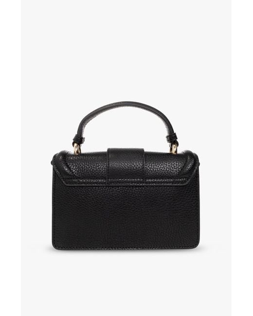 Versace Black Shoulder Bag With Baroque Buckle