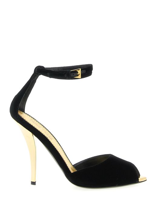 Paris Texas Black 'Jessica' Sandals