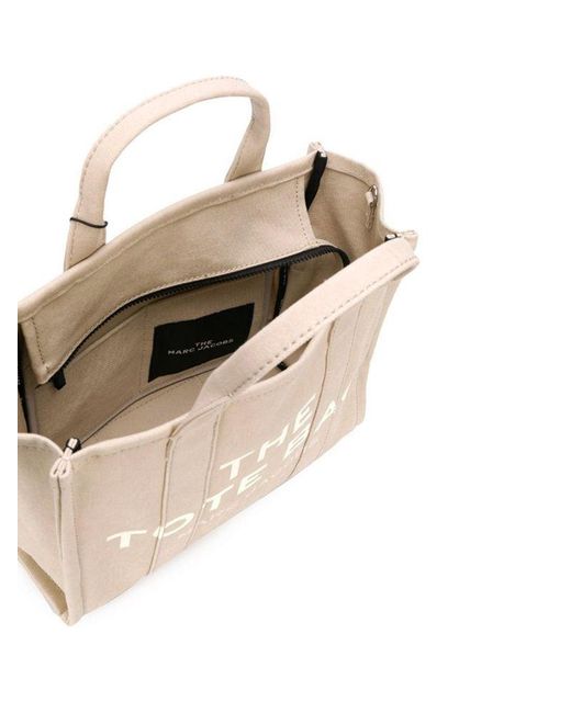 Marc Jacobs White Satchel Bag Cotton Tote-Bags