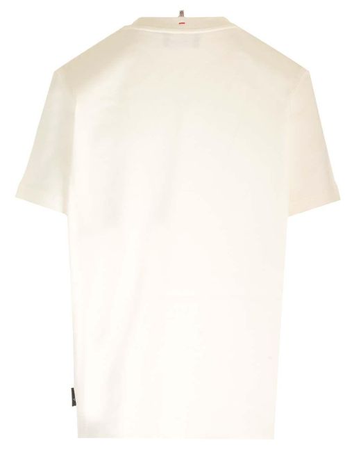 Moncler Natural Ivory Cotton T-Shirt