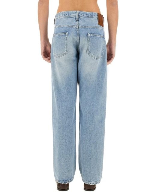 Valentino Blue Pants Cotton Jean for men