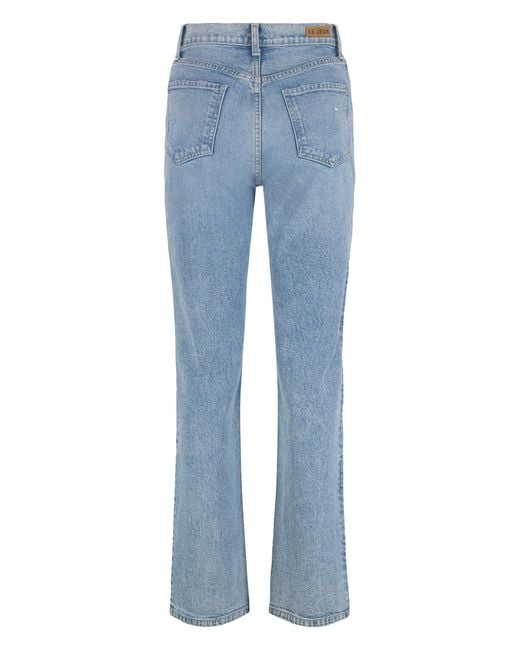 Le Jean Blue Straight-Leg Jeans Cotton