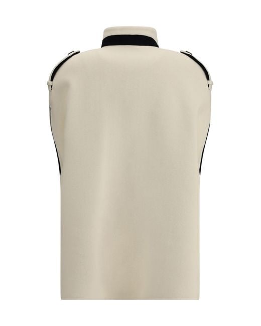 Aftercoat White Zipped Cape Coat