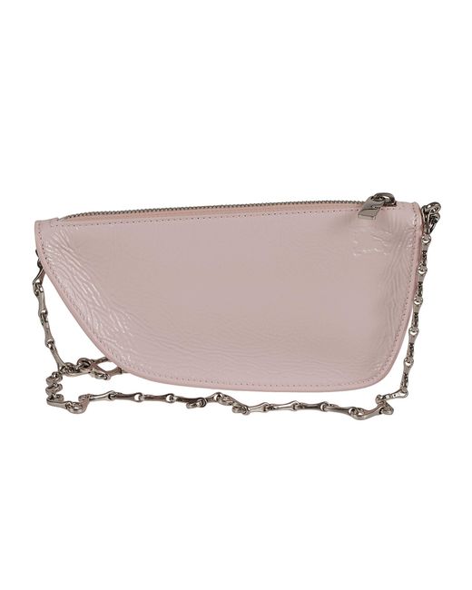 Burberry Pink Micro Sling Shield Crossbody Bag