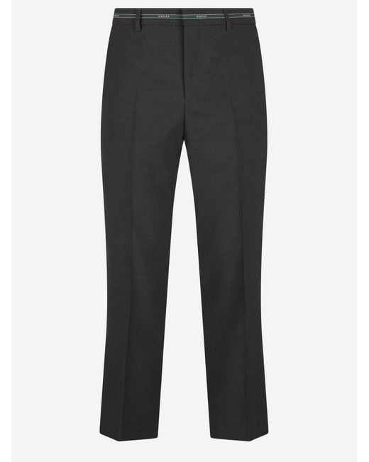 Gucci Black Trousers Wool for men