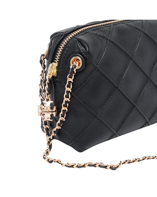 Tory Burch Black Fleming Leather Crossbody Bag