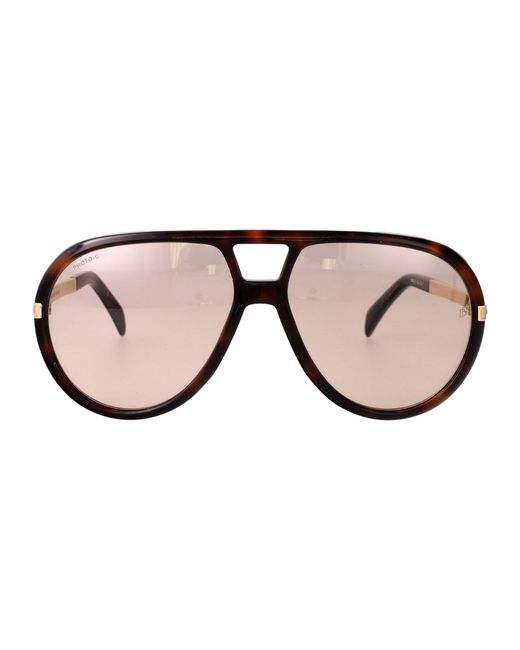David Beckham Brown Acetate Sunglasses for men