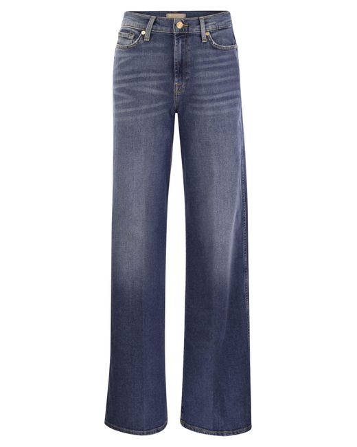 7 For All Mankind Lotta Luxe Vintage in Blue Lyst