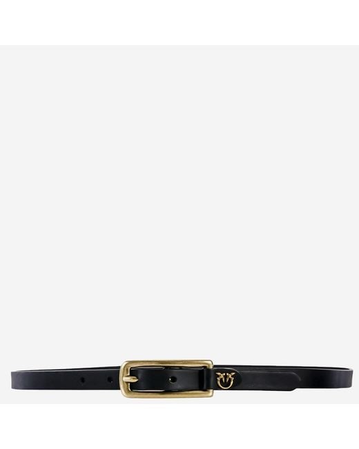 Pinko White Leather Belt