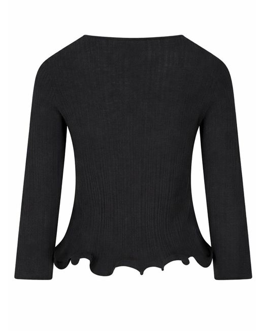 Fendi Black Top Virgin Wool Tops