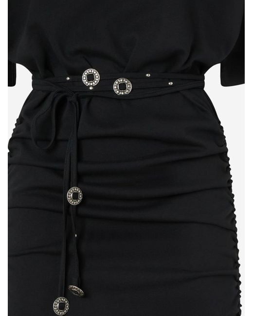 Pinko Black Dress, Cotton