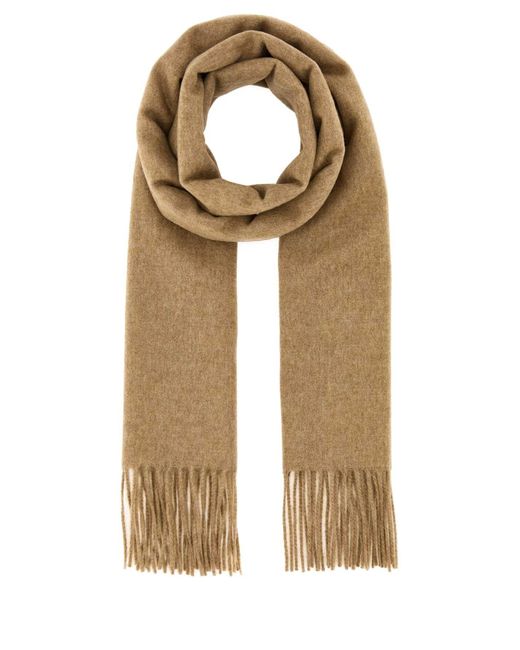 Loewe Brown Camel Cashmere Scarf