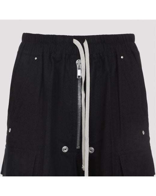 Rick Owens Black Cargobelas Pants