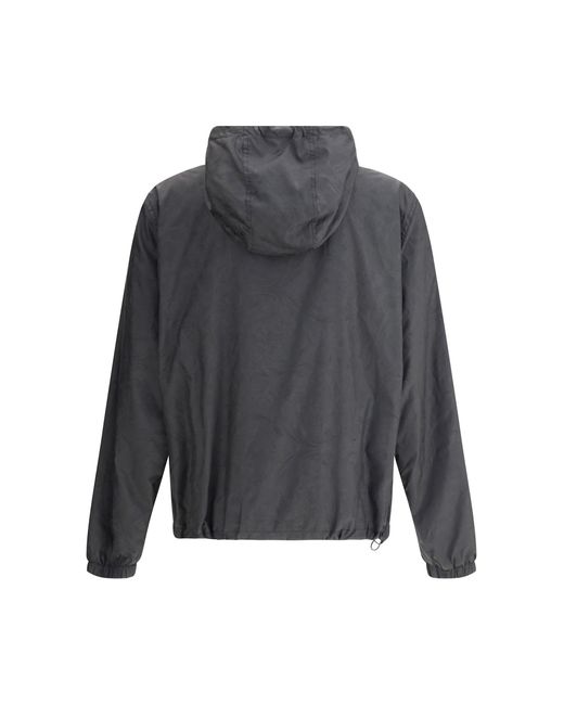 Versace Gray Waterproof Jacket for men