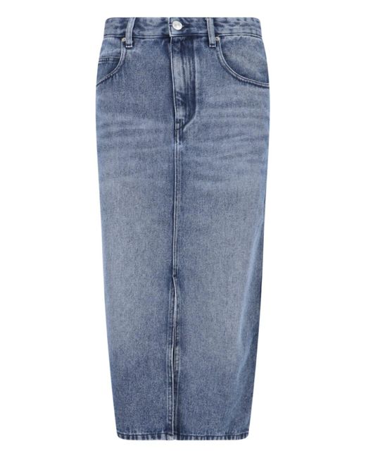 Isabel Marant Blue Tilaura Midi Skirt