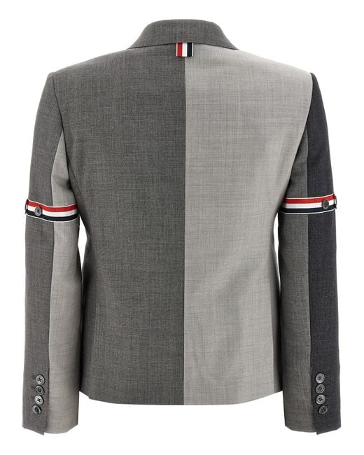 Thom Browne Gray Fun-Mix' Blazer