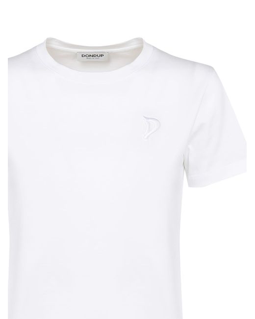Dondup White Cotton T-Shirt