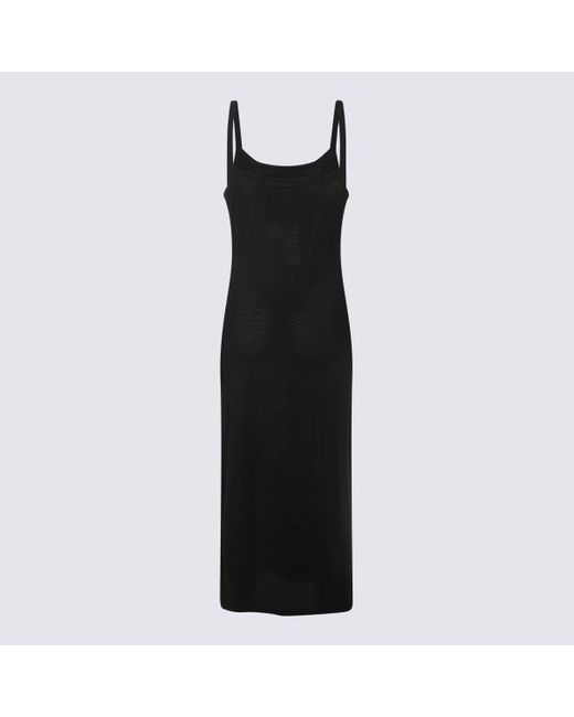 Alexander Wang Black Viscose Midi Dress