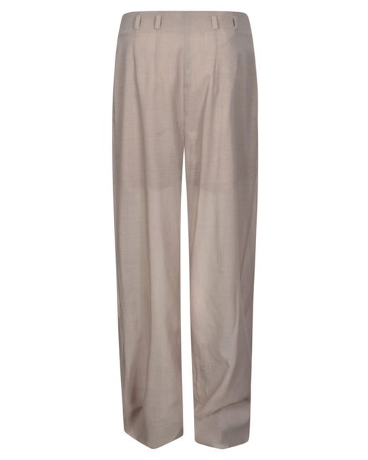 Philosophy Di Lorenzo Serafini Gray Concealed Oversized Trousers
