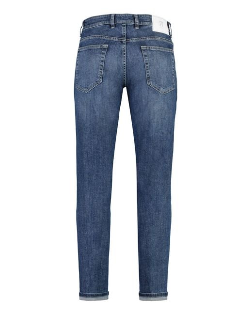 PT Torino Blue Indie Slim Fit Jeans Elastane Slim-Fit for men