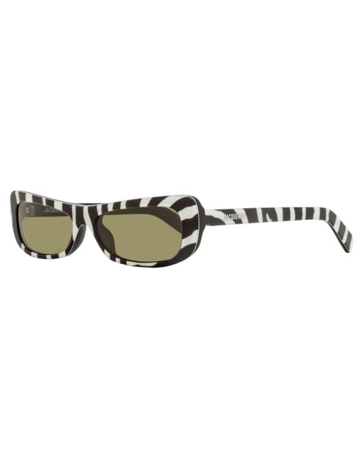 Jacquemus Black Capri Rectangular Sunglasses Jac55S 008 55Mm Plastic (Acetate)