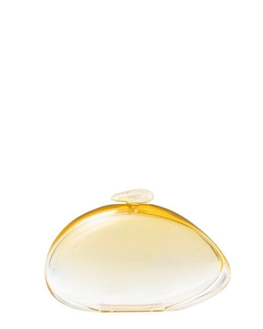 Benedetta Bruzziches Yellow Clutch Ariel Acrylic Bags