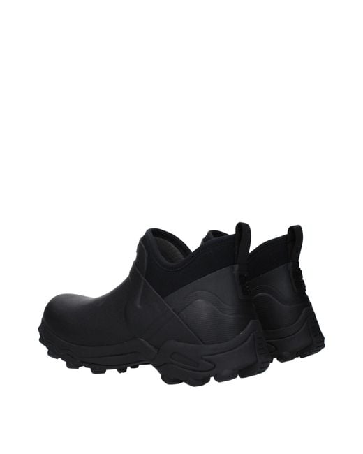Givenchy Black Rubber Ankle Boots for men