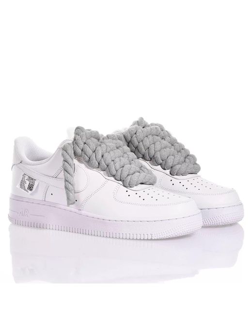 MIMANERA White Nike Air Force 1 Boom Laces