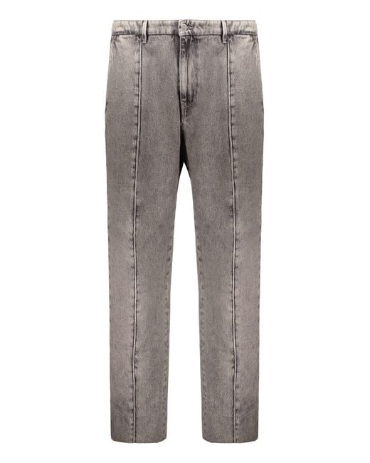 DIESEL Men's Gray Slim Fit Jeans