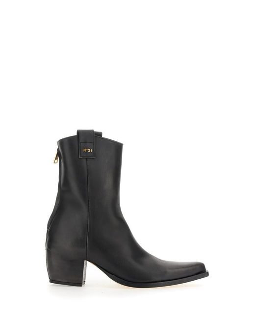 N°21 Black Leather Boot