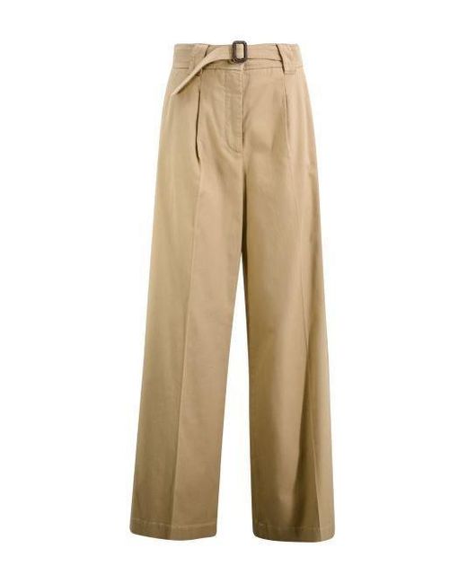 Weekend by Maxmara Natural Pine Cotton Trousers