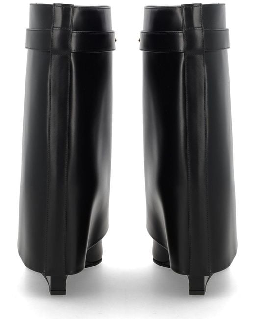 Givenchy Black Boots Shark Pinch Leather Calf