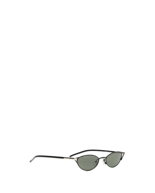 McQueen Multicolor Slim Cat-Eye Sunglasses With T-Bar Metal