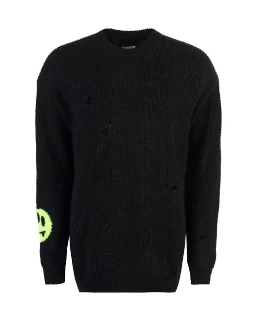 Barrow Black Ribbed Sweater for men