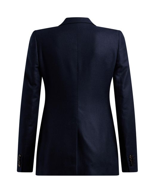 Tagliatore Blue Blazer Silk Blazers