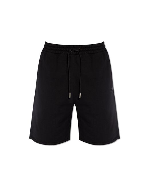 Off-White c/o Virgil Abloh Black Off- Cotton Shorts for men