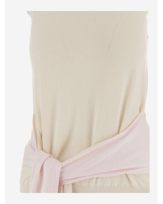 J.W. Anderson Natural Sleeveless Sweater Cotton And Cashmere