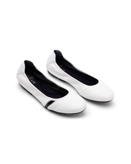 Hogan Black H511 Flat Ballerina Pumps